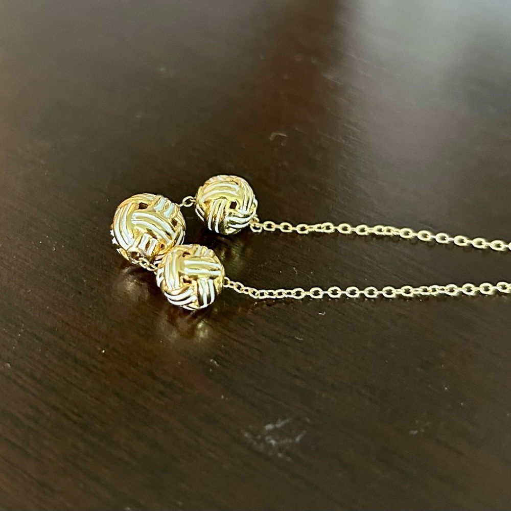 Brighton Gold colored Forever Knots Charm Necklace